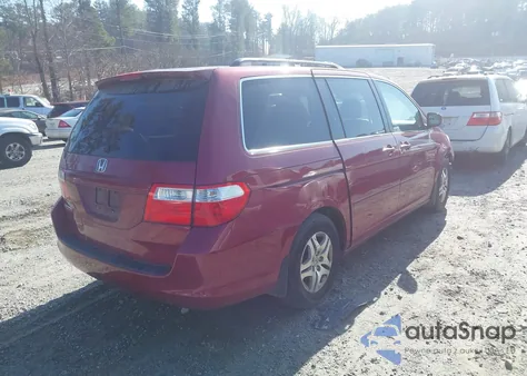 2006 Honda Odyssey Ex-L z USA, uszkodzony, nr VIN 5FNRL38616B059321